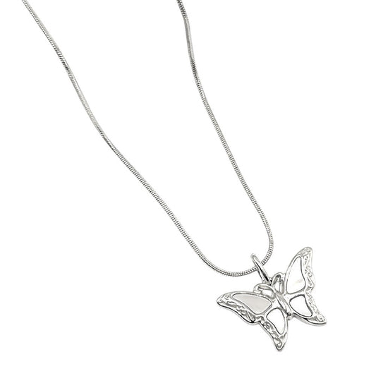 Stainless Steel Butterfly Necklace | Tarnish-Free Minimalist Butterfly Pendant