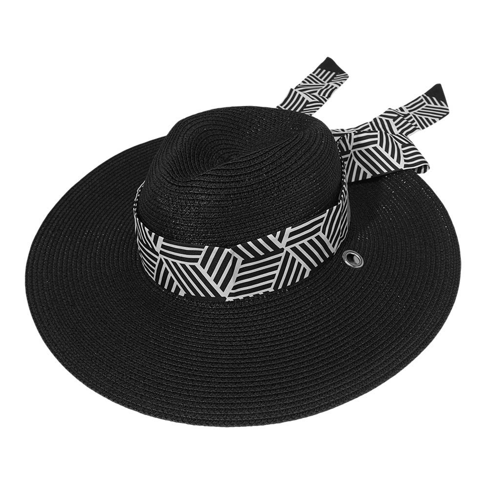 Wide Brim Black Western Cowboy Hat Minimalist Fedora Style Ranch Accessory