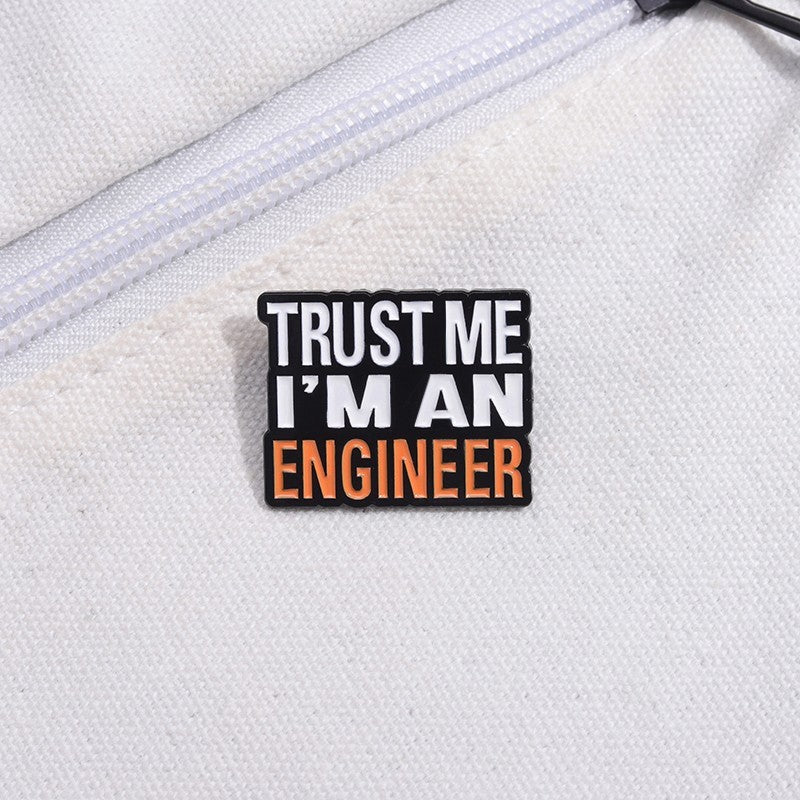 2pcs Funny Engineer & Older Than The Internet Enamel Pin Set Sarcastic Gift