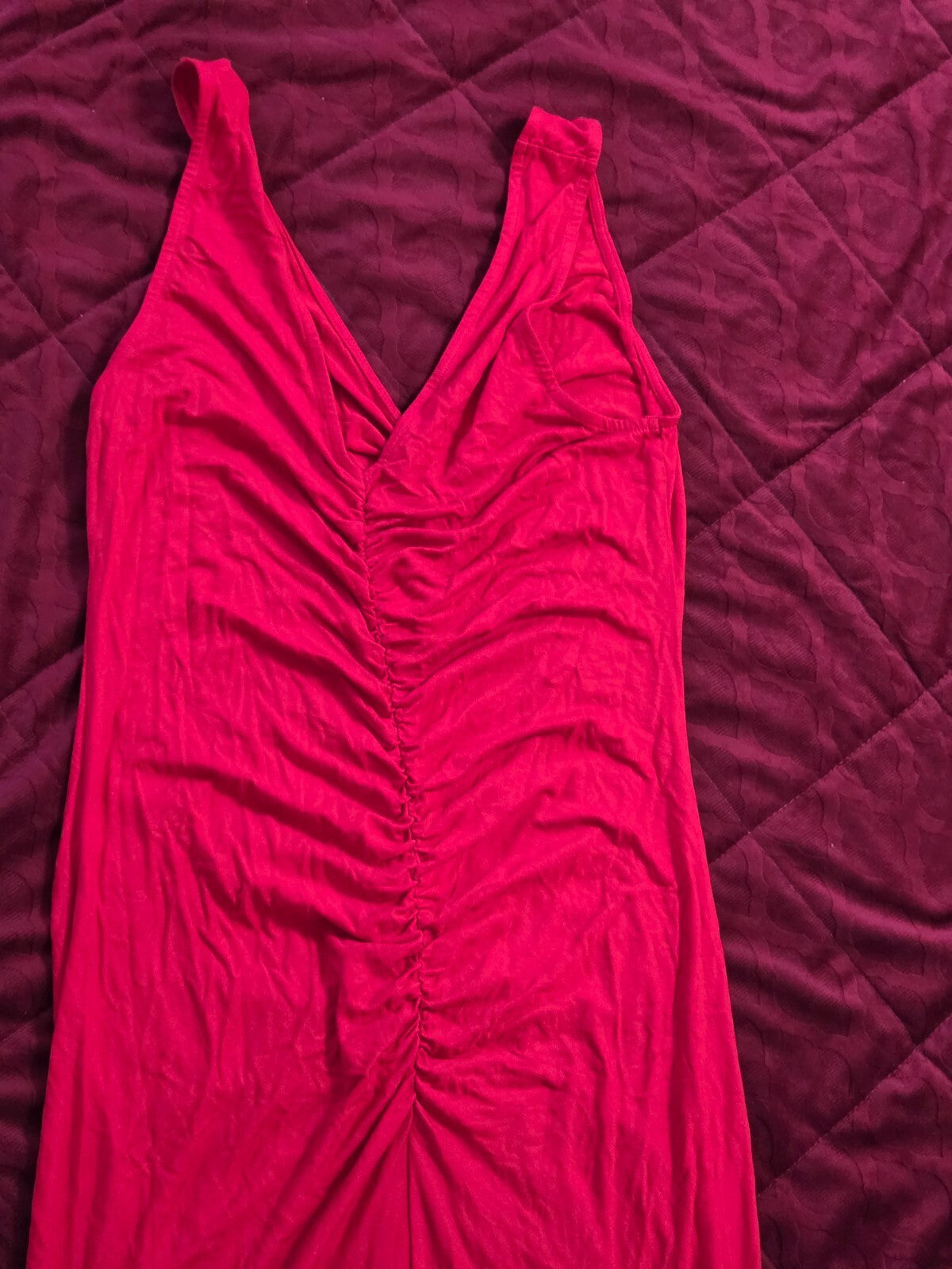 VENUS Women’s Sleeveless Red Dress Size Medium Flowy Summer Casual Midi Dress