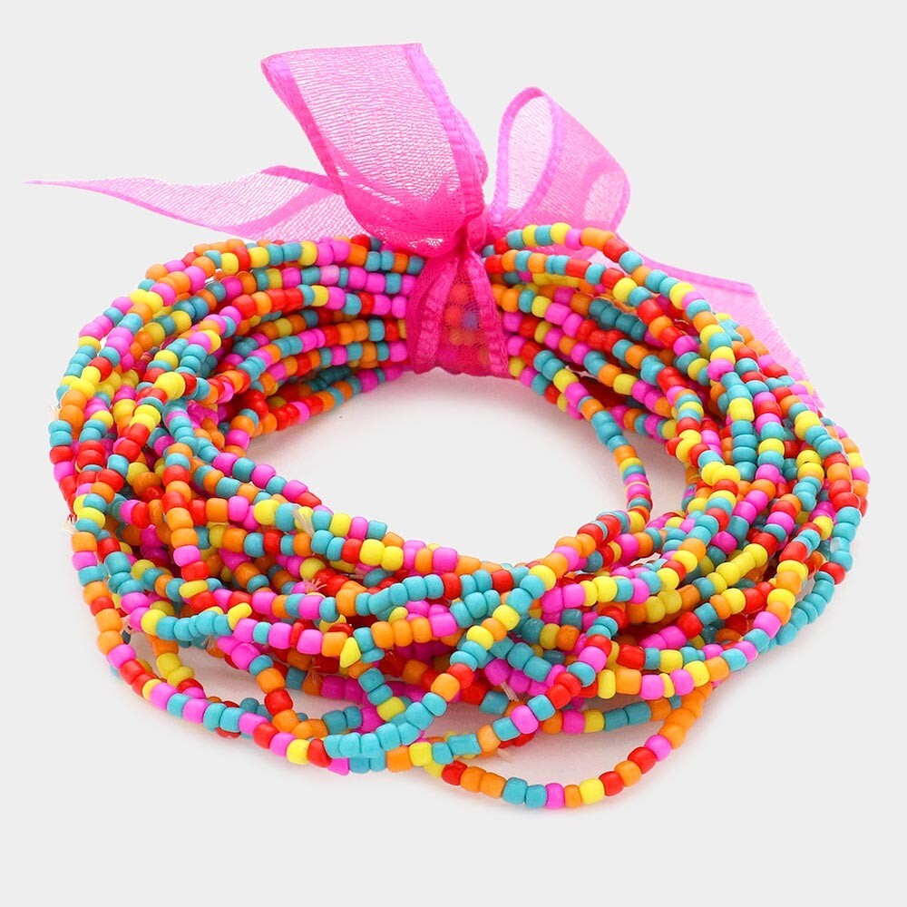 Six 25PCs Beaded Bracelets Special Offer