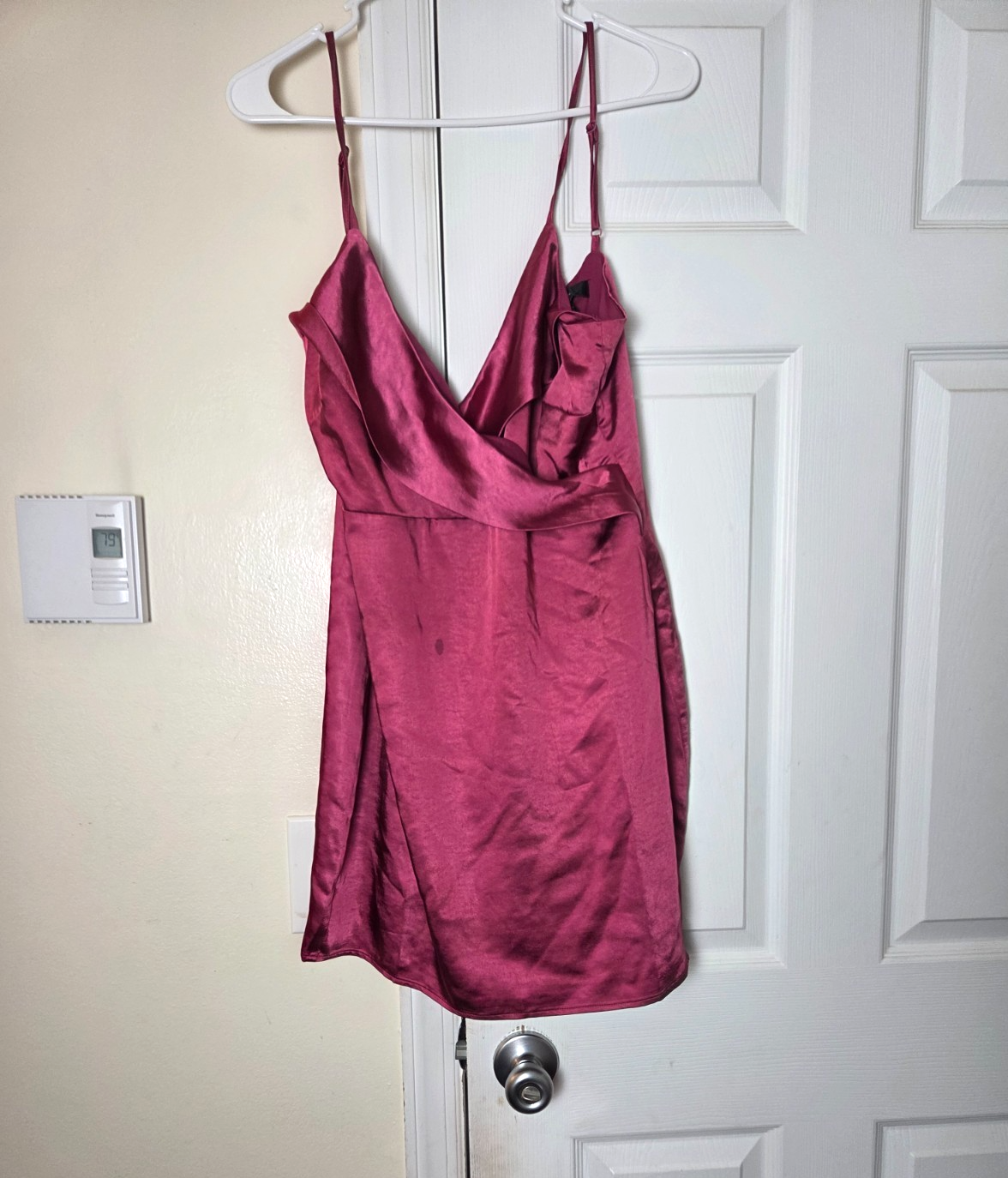 Stay Celebrating Magenta Satin Bodycon Mini Dress Women’s Party Cocktail Dresses