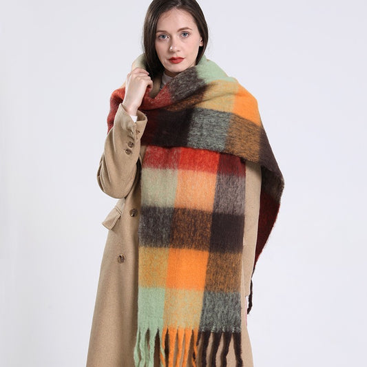 Extra Long Cashmere Feel Acrylic Blend Scarf Shawl Wrap | 94.5 x 15 inches Soft