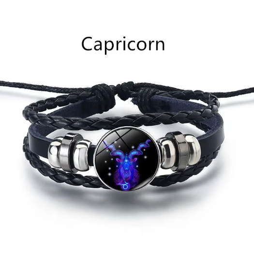 Capricorn Zodiac Sign Bracelet Adjustable  Jewelry for Women and Men Gift