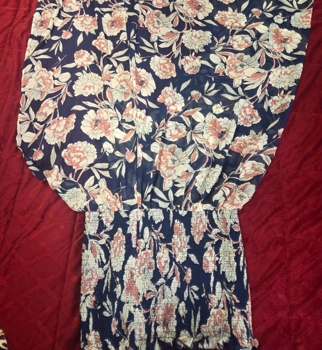 Women’s Sheer Swimwear Cover-Up Dress Size Medium Beach Pool Summer Outfit