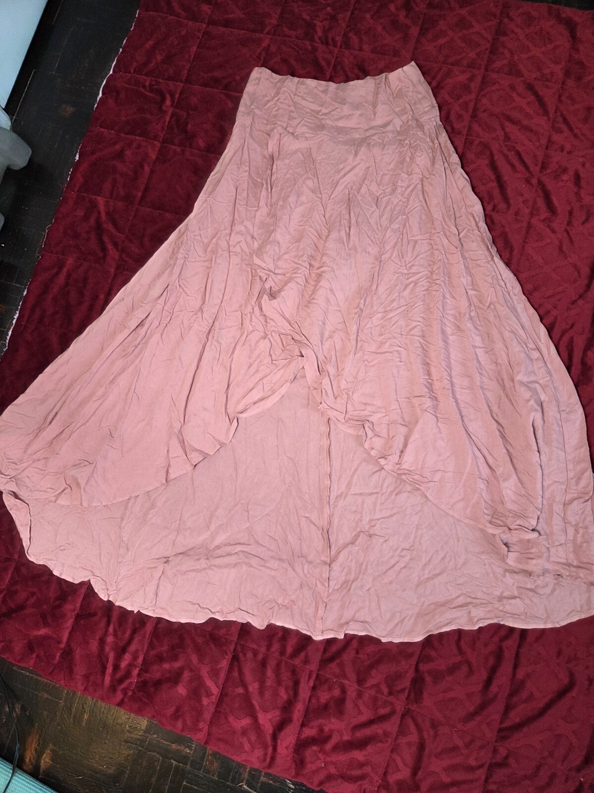 Lulus Ambrosio Mauve Pink High-Low Maxi Skirt for Women