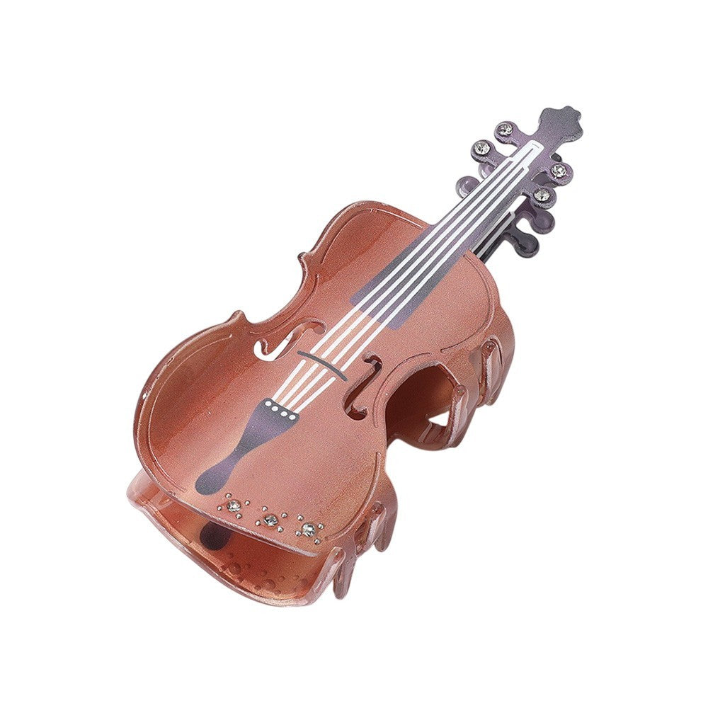 2pcs Violin Hair Claw Clip Music Instrument  Hair Accessory for Women and Girls