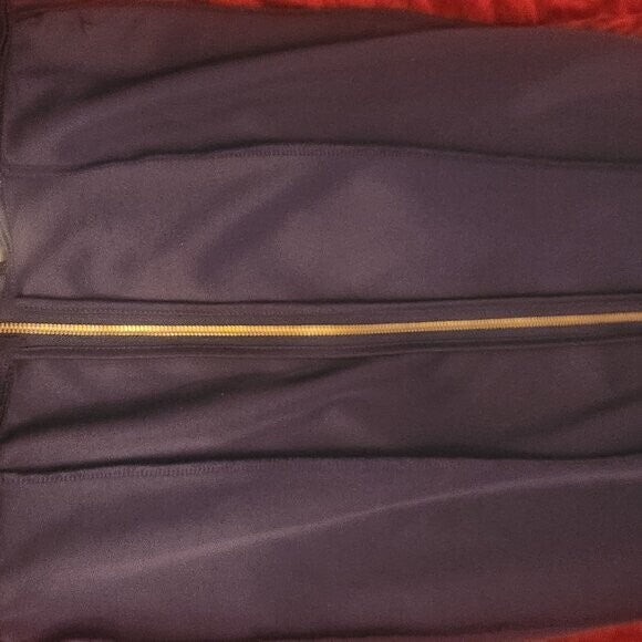 Chic Navy Pencil Skirt w/ Full-Length Back Zipper – Size M Office Skirt Outfit