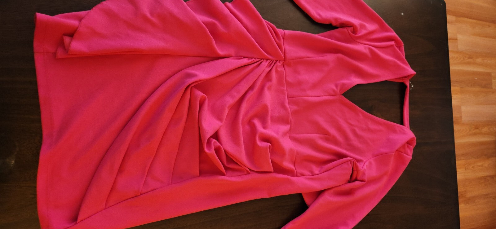 Venus Ruffled Hem Off Shoulder Dress for Women Pink Wedding Guest Dresses Medium