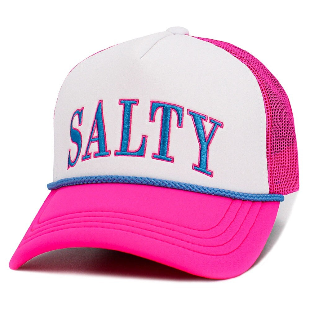 SALTY Mesh Back Trucker Hat Adjustable Snapback Cap Beach Surf Dad Hat Unisex