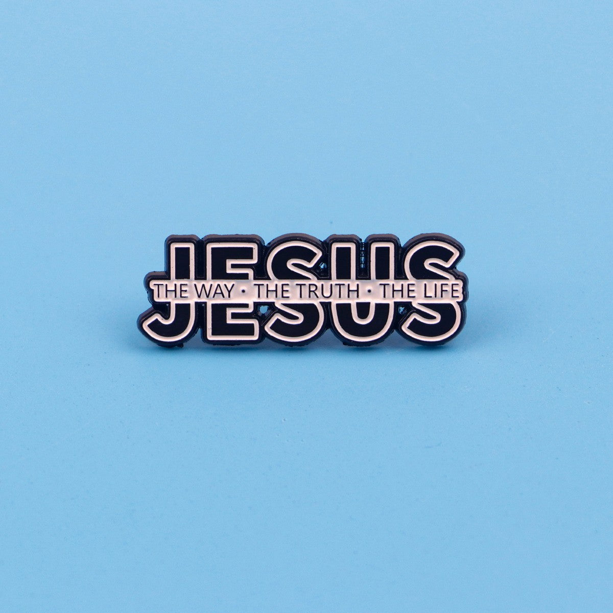 3pcs Christian Jesus The Way The Truth The Life Enamel Pin Set John 14:6
