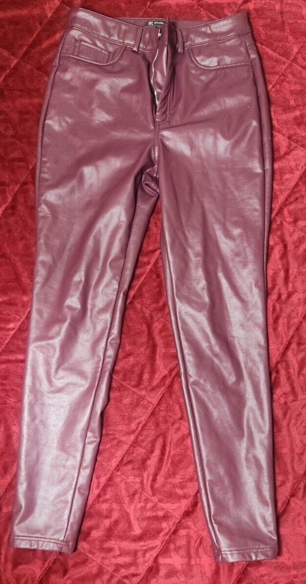 INC Women's Faux-Leather Skinny Pants for Women Trousers Size 10 