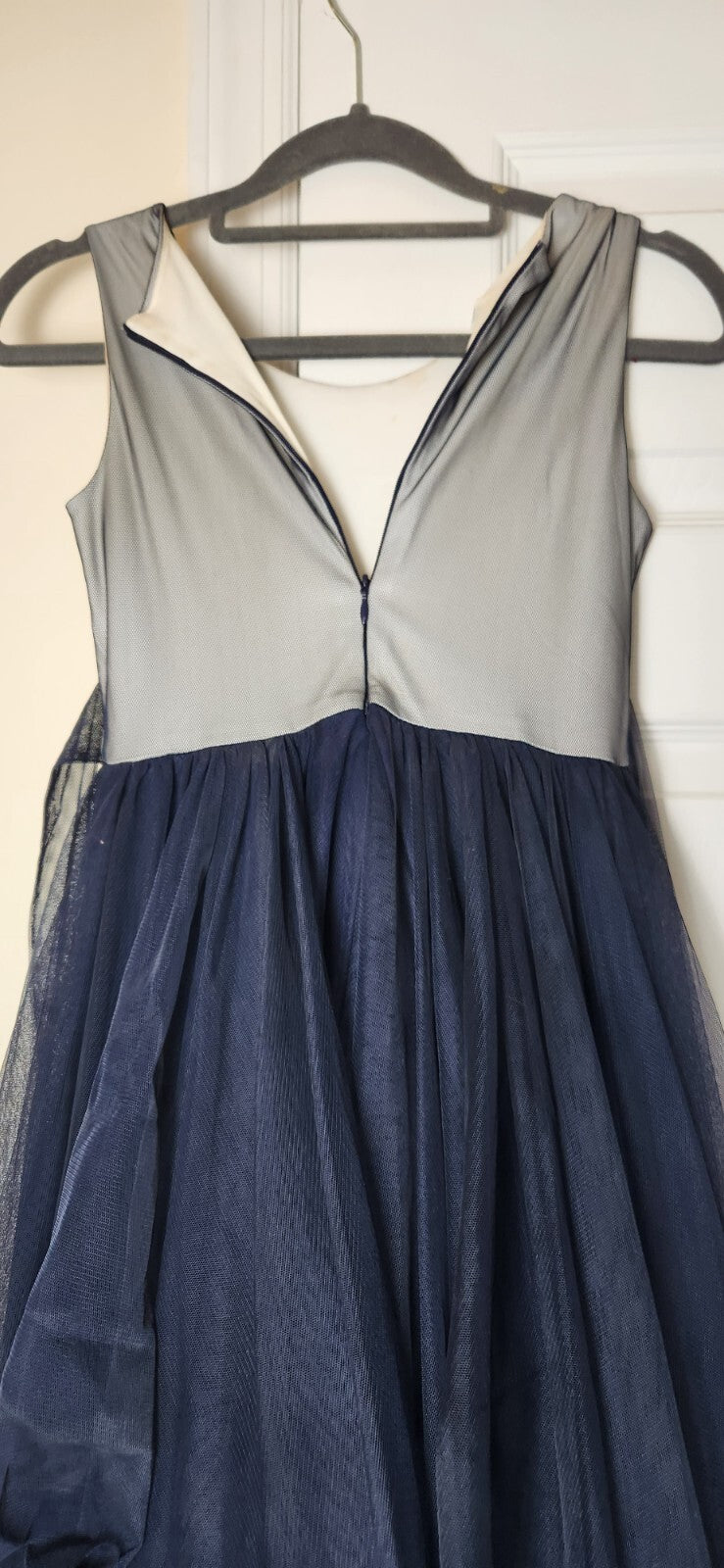 Bonnie Jean Floral Bodice Overlay Sleevless Tulle Dress for Girls Formal Event