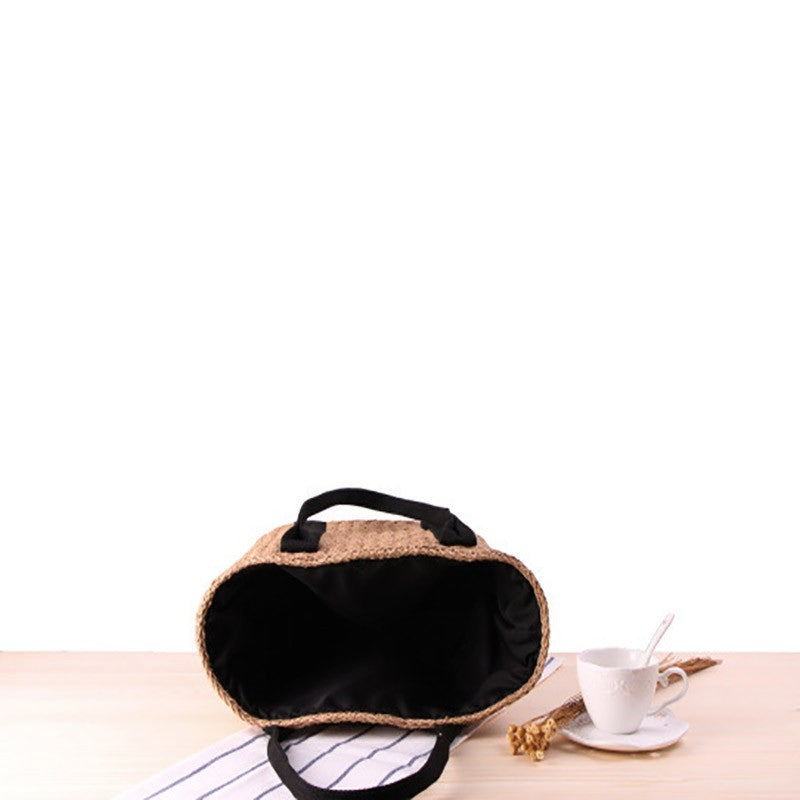 Handmade Rattan Straw Tote Bag Women Large Woven Shoulder Handbag Beach Totes