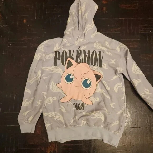 Kids Gray Pokémon Sweatshirt Pikachu & Friends Pullover Sweater Size XL