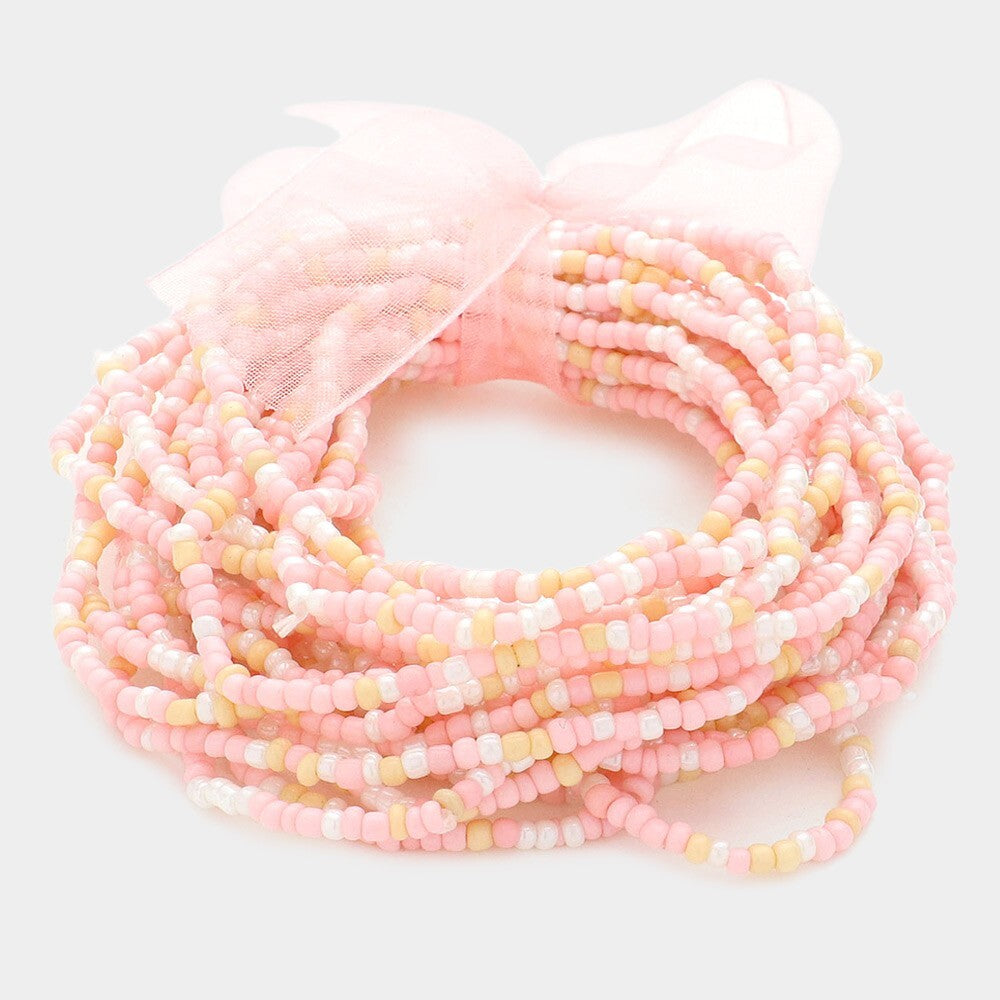 Six 25PCs Beaded Bracelets Special Offer