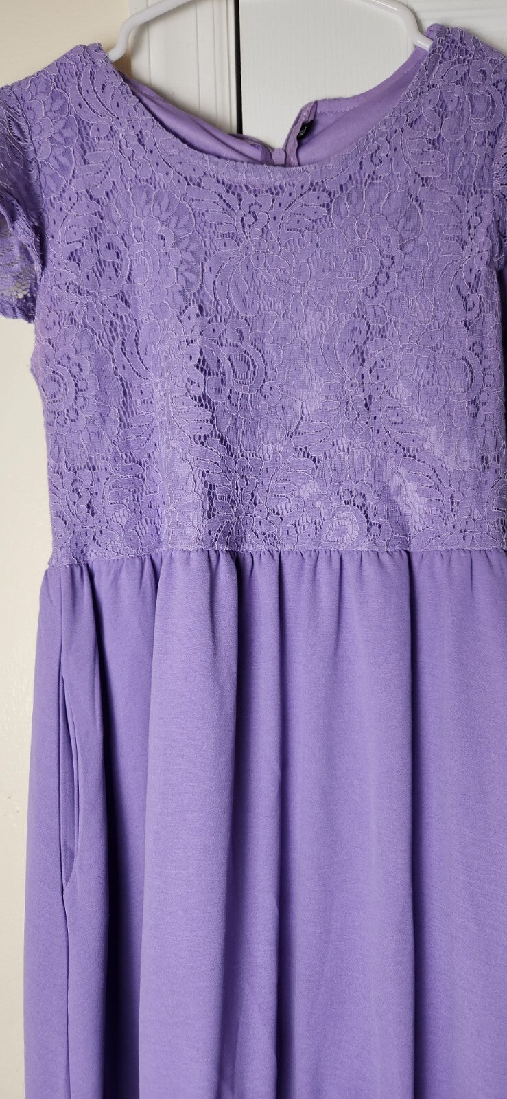 Big Girls Lace Boho Flower Girl Dress Ruffle Sleeve A-Line Formal Dresses XL