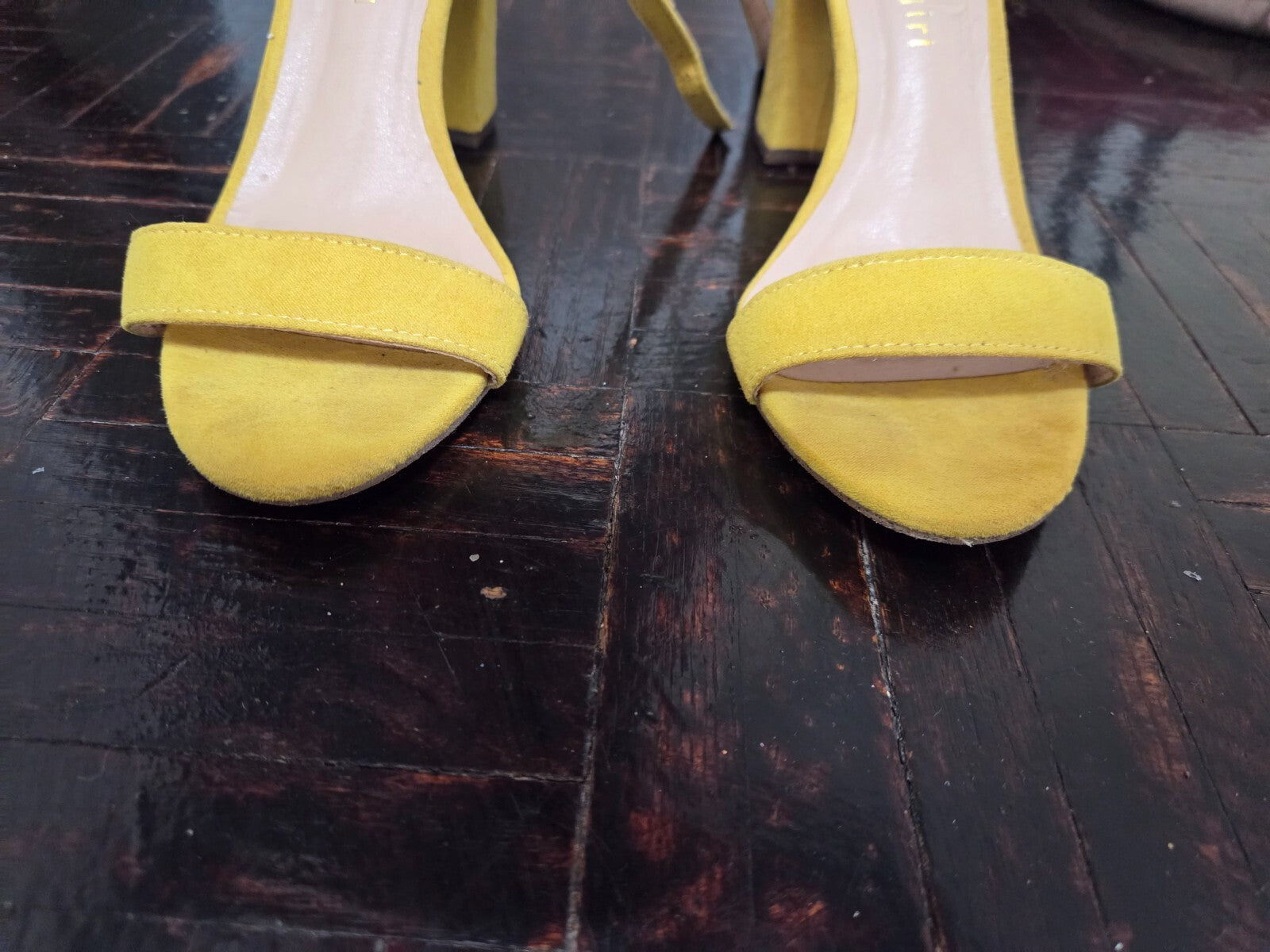 Madden Girl Block-Heel Dress Sandals for Women Yellow US Size 6.5