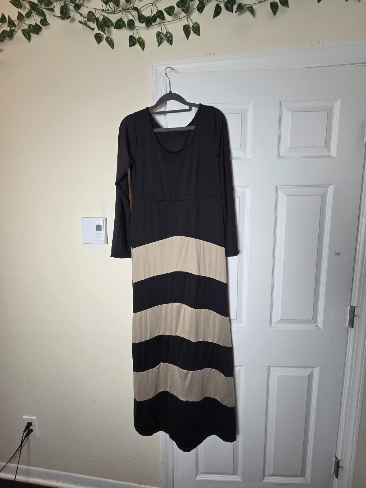 Geometric Print Long Dress for Women Striped Maxi Dress Sleeveless Casual Summer