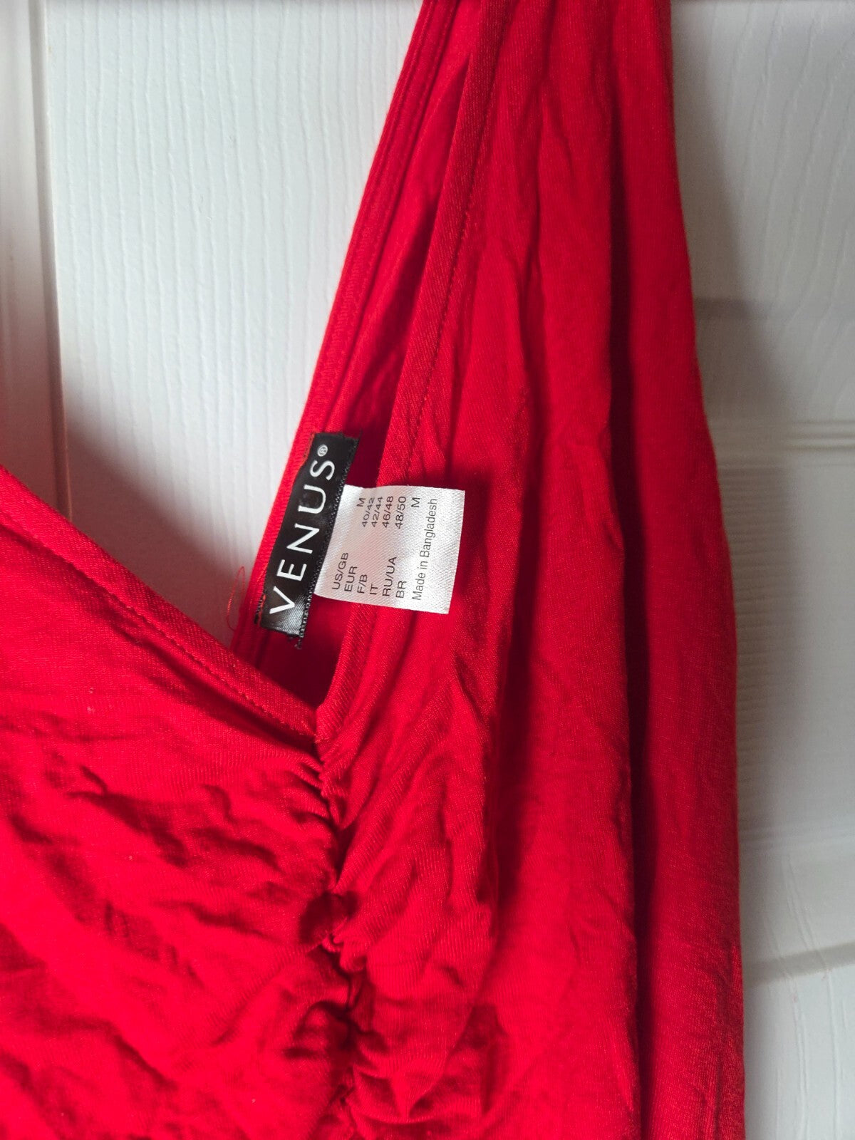 VENUS Women’s Sleeveless Red Dress Size Medium Flowy Summer Casual Midi Dress