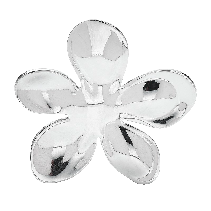 2pcs Large Metal Flower Brooch Pin Set Gold Silver Abstract Floral Jewelry
