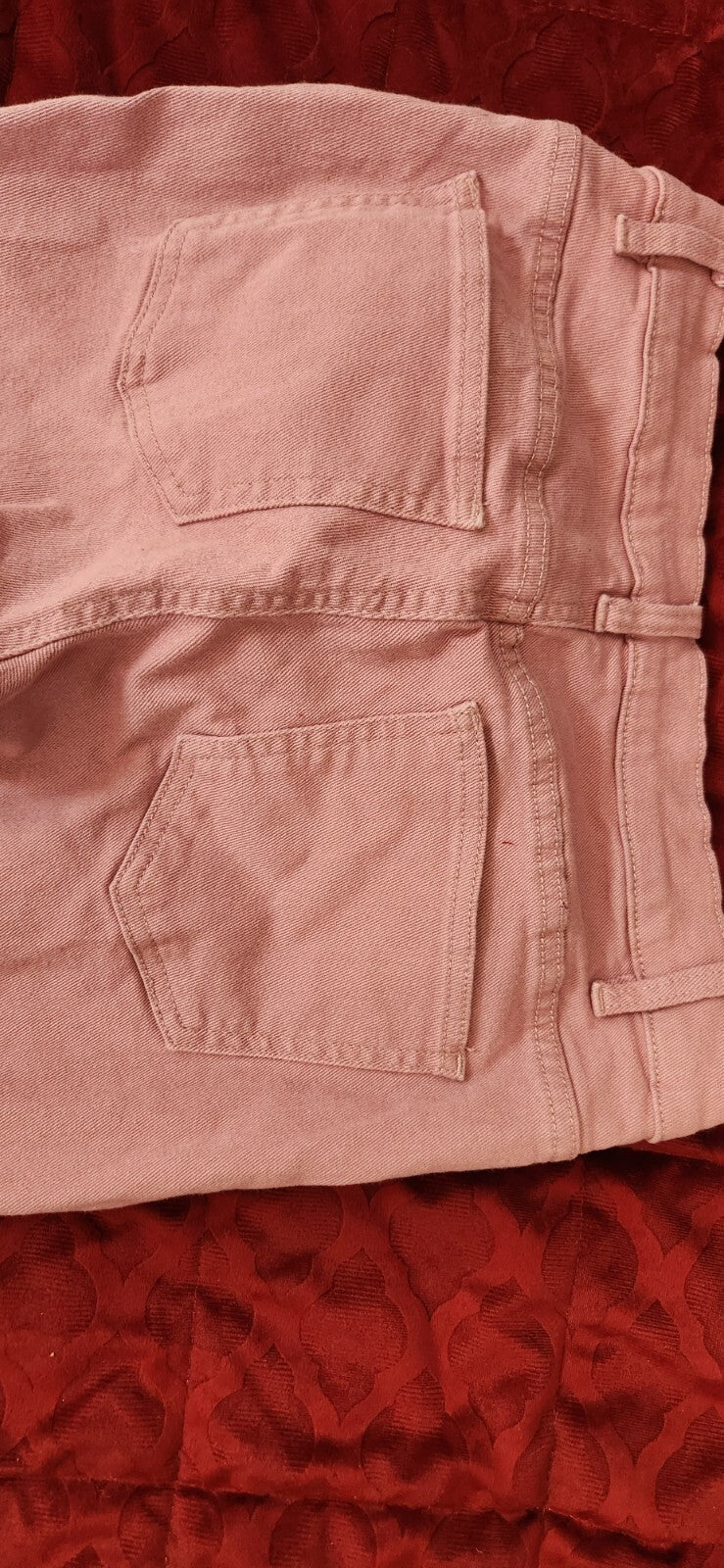 Penelope Modern Flare Jeans Size 10 Denim Pants for Women From Venus Dusty Pink