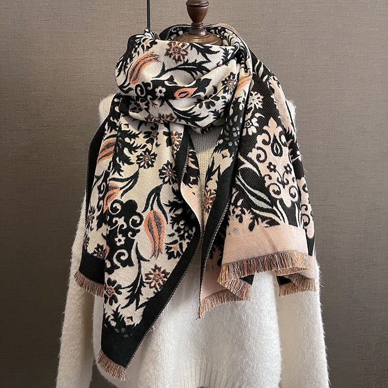 Luxuriously Soft Cashmere-Feel Scarf | Oversized  Shawl Wrap for Women