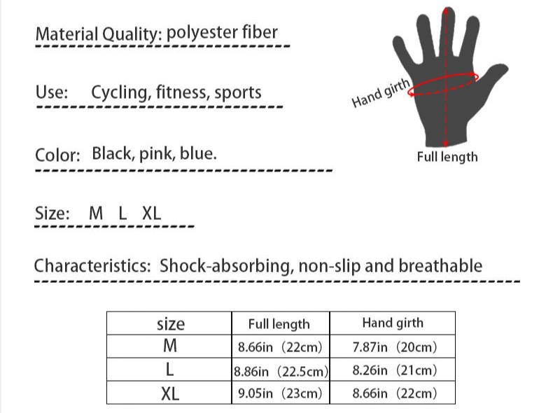 Black Thermal Waterproof Winter Cycling Gloves Anti-Slip Touch Screen Sports M