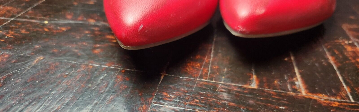 LifeStride Women's Sevyn Pump Heels Red US 6.5 Comfortable Office Wear Shoes