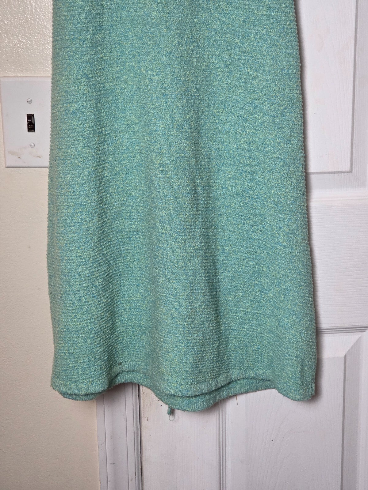 ZARA Women’s Green Sleeveless Knit Midi Dress with Back Tie Size Medium