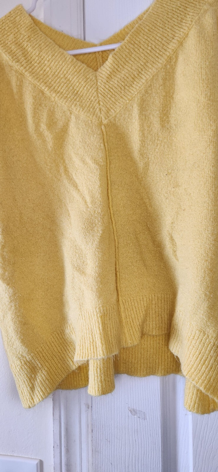 Women V Neck Sweater Soft Knit Pullover Casual Long Sleeve Warm Fall Winter Top