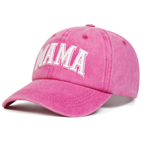 2 Piece Mama and Mini Matching Baseball Cap Set for Mom and Baby Girl Hats Pink