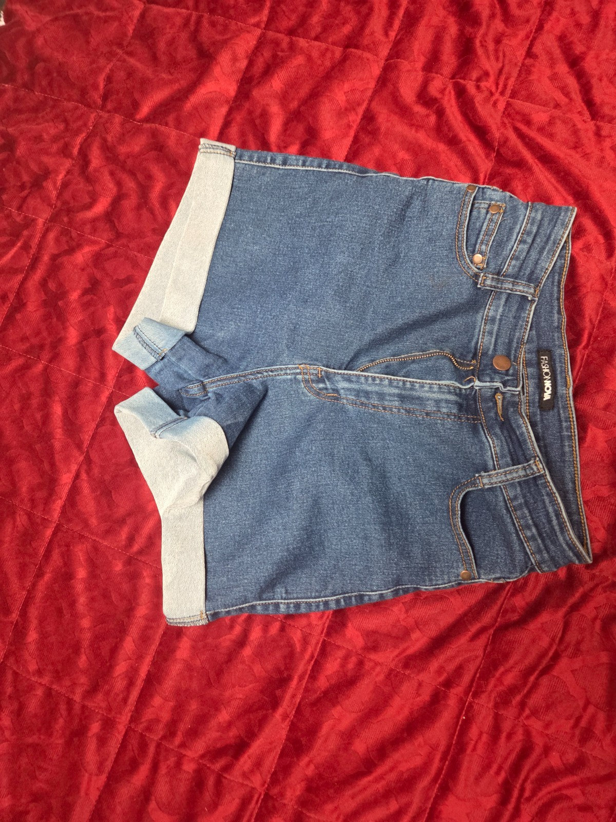 Classic High-Waisted Denim Shorts for Women