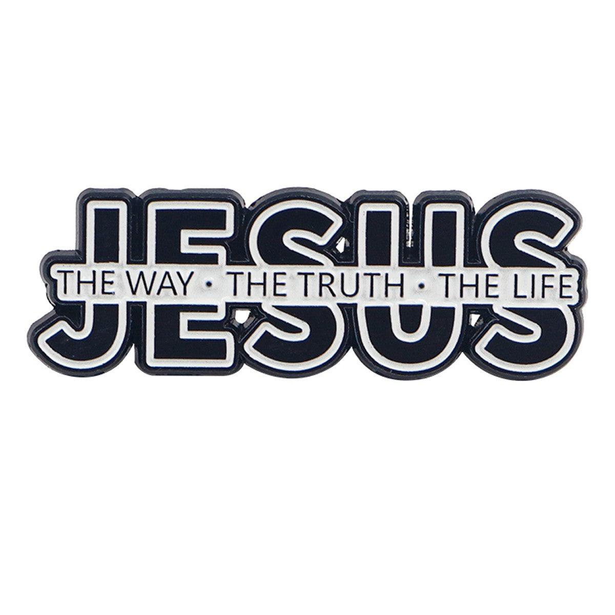 3pcs Christian Jesus The Way The Truth The Life Enamel Pin Set John 14:6