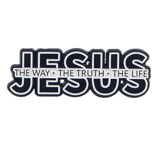 3pcs Christian Jesus The Way The Truth The Life Enamel Pin Set John 14:6