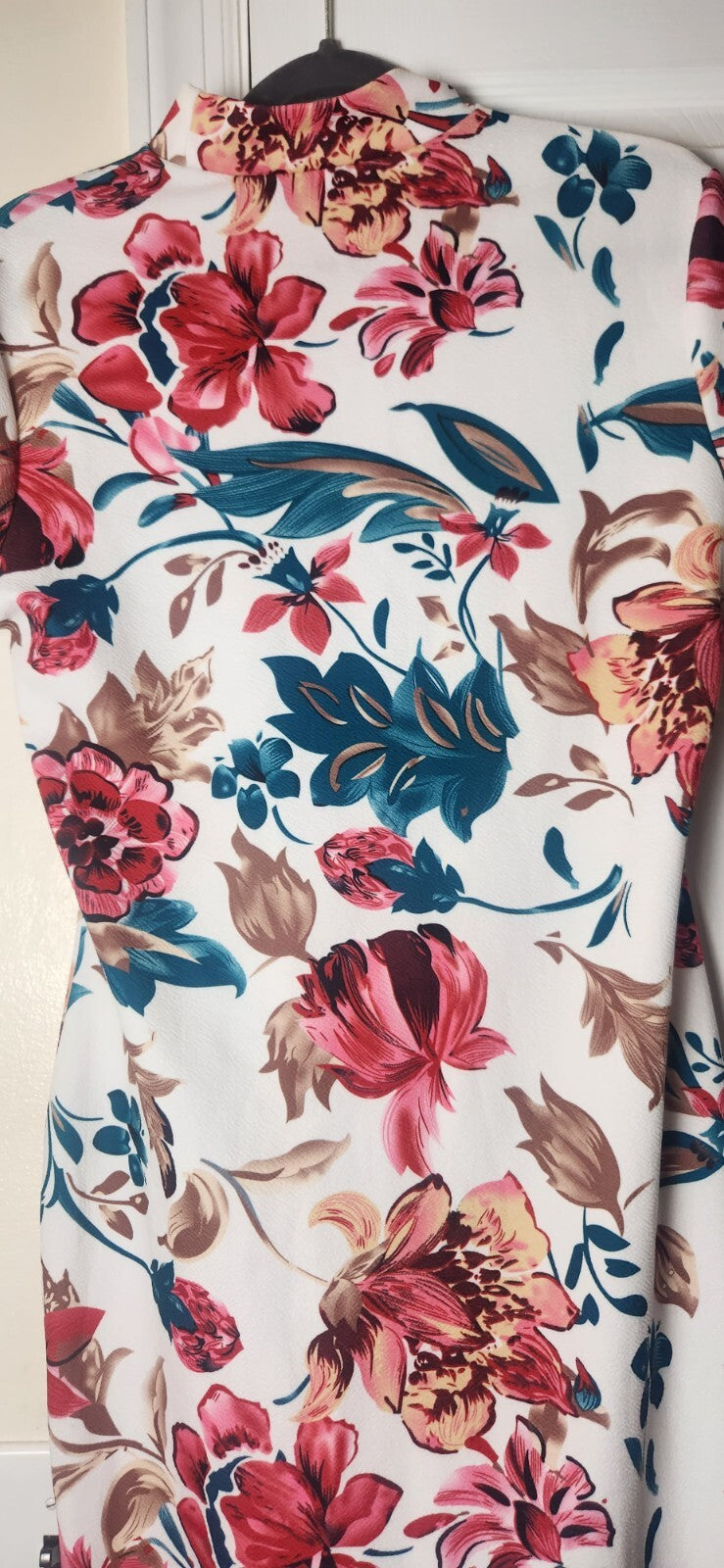 Floral Print Midi Dress for Women – Summer Casual Dress for Ladies, Size Large