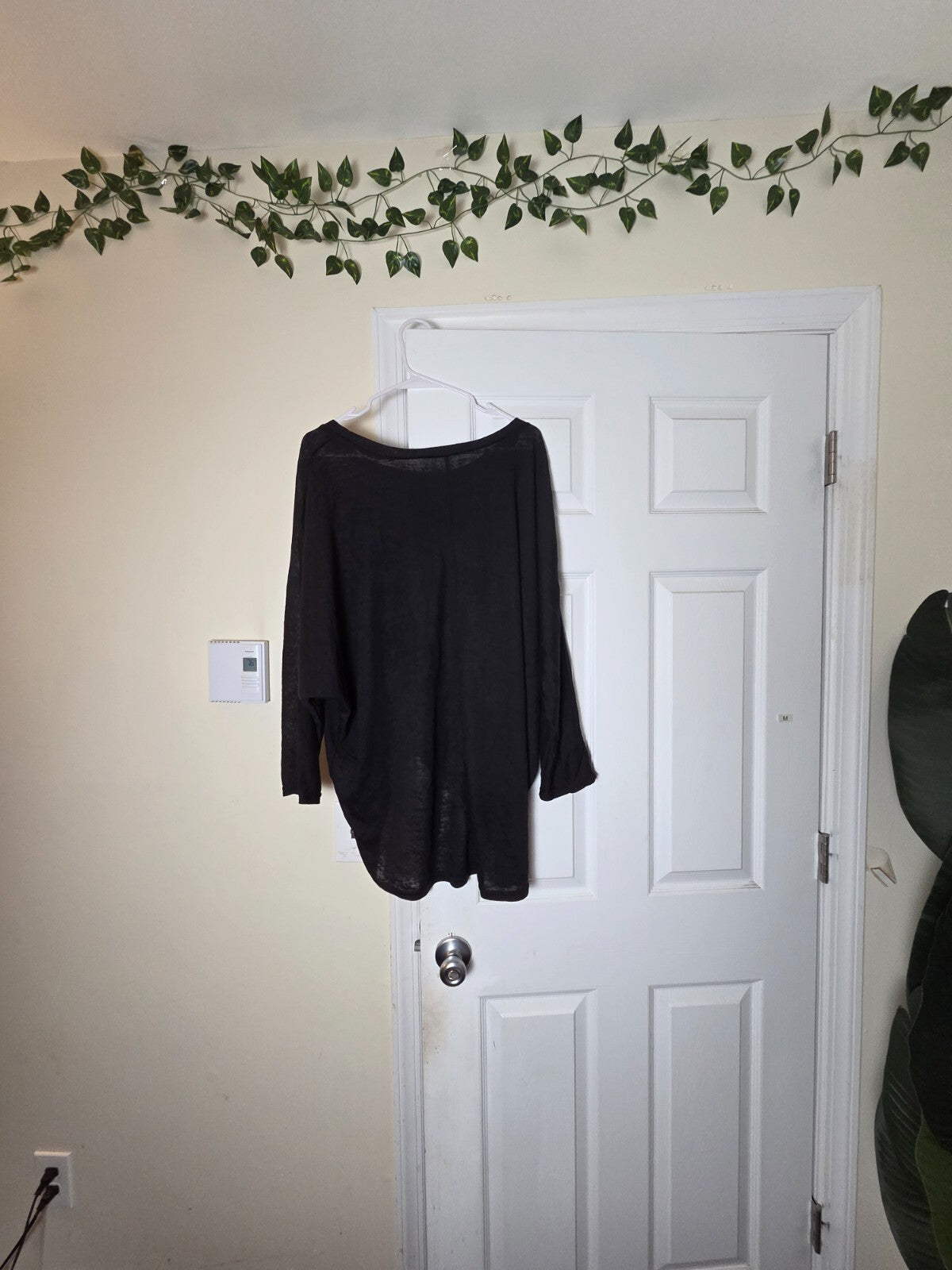 Black Cowl Neck Pullover Sweater 3XL Women’s Lightweight Knit Top Plus Size