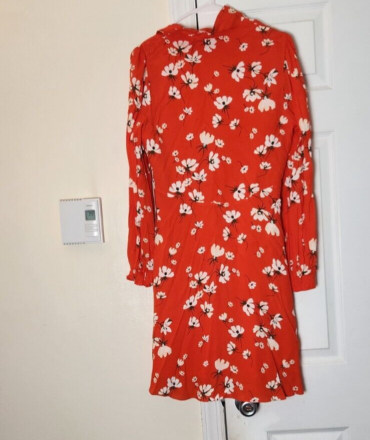 Women's Floral Print Collared Mini Dress Size 8 On 34th Casual Spring Outfit