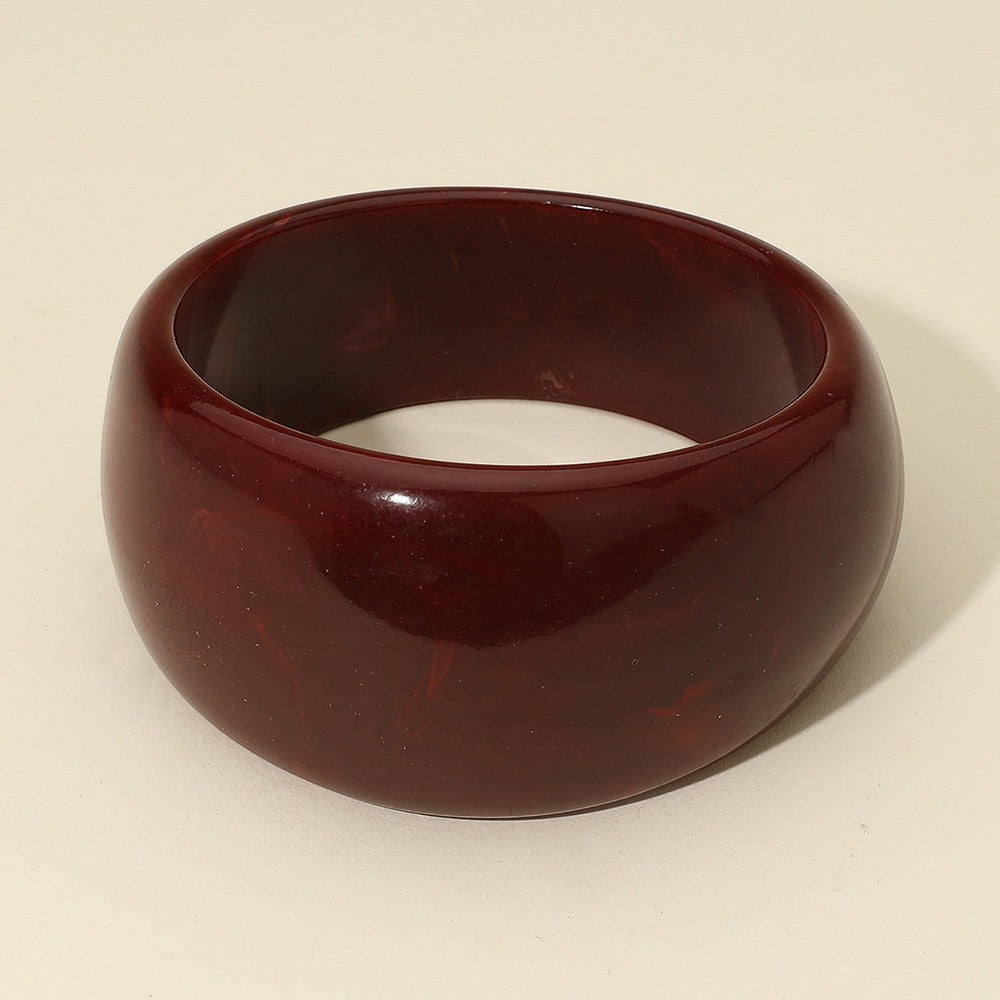 Bold Wide Celluloid Acetate Bangle Bracelet Statement Jewelry for Women