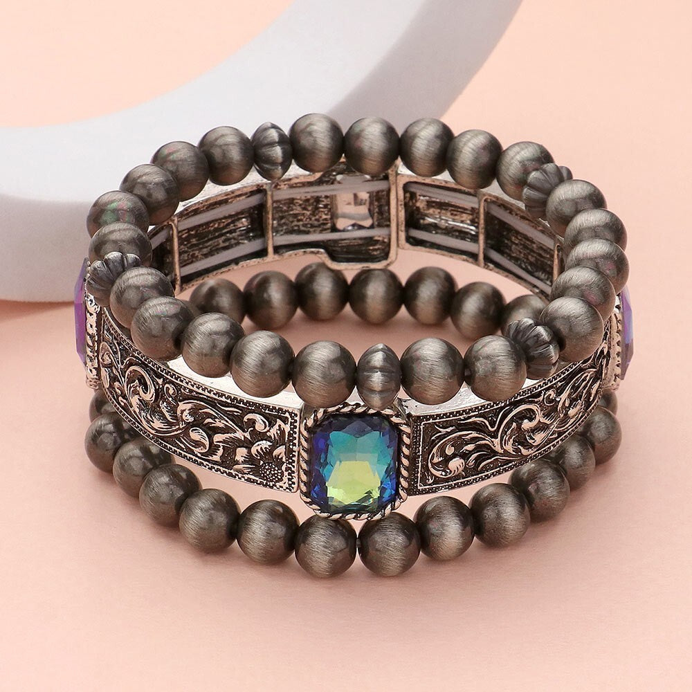 Spiritual Western Layered Bracelet Set for Positive Energy and Everyday Style