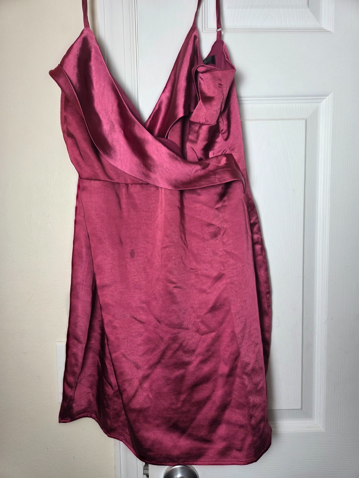 Stay Celebrating Magenta Satin Bodycon Mini Dress Women’s Party Cocktail Dresses