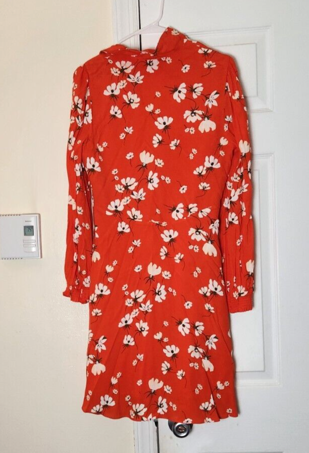 Women's Floral Print Collared Mini Dress Size 8 On 34th Casual Spring Outfit