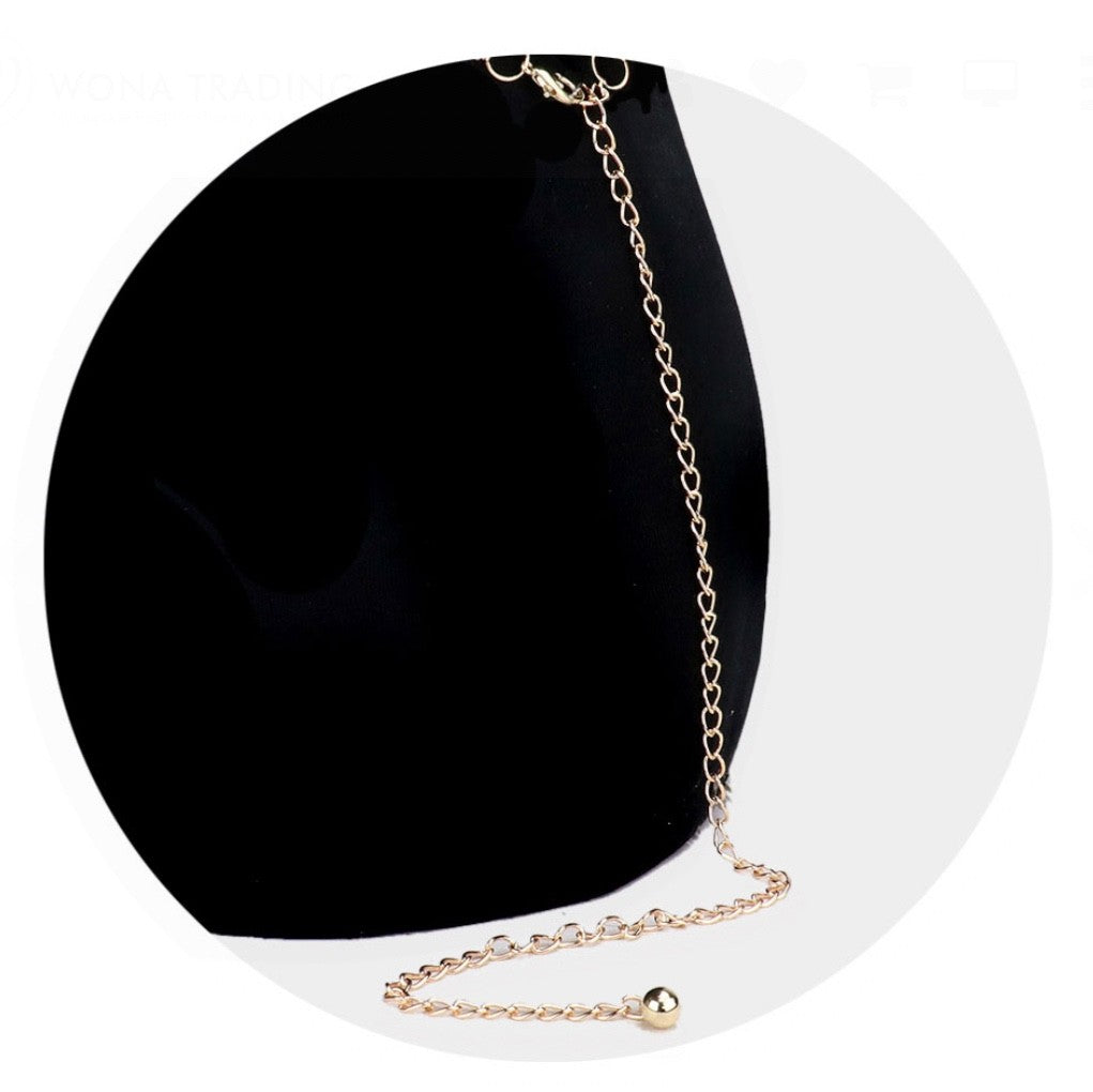 Bold Gold Statement Oversized Chunky Curb Chain Link Fashion Waist Hip Belt