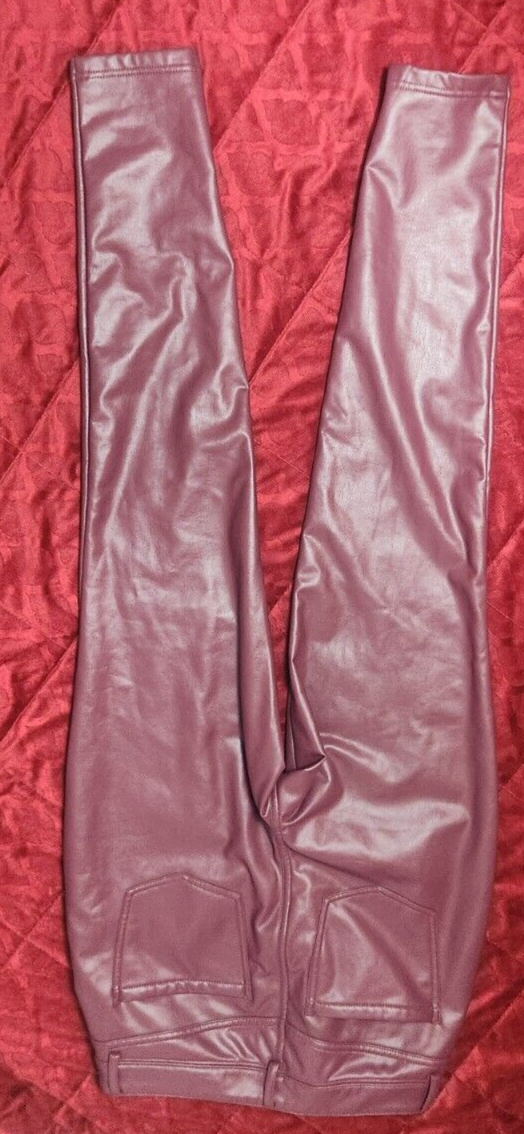 INC Women's Faux-Leather Skinny Pants for Women Trousers Size 10 