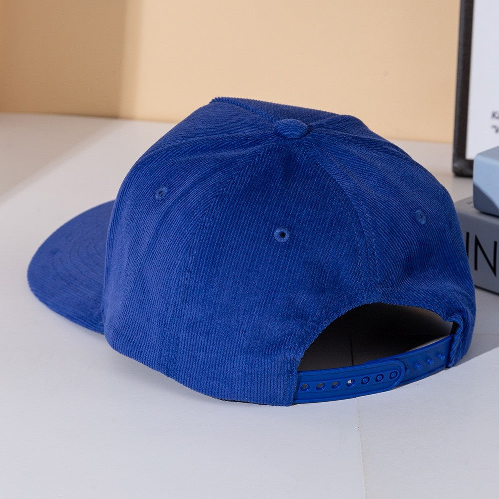 Christmas Corduroy Hat Santa’s Favorite Blue Snapback Festive Gift Idea