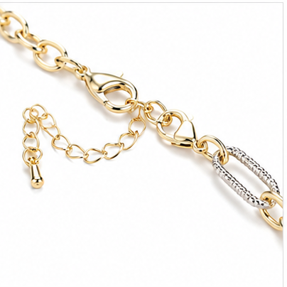14K Gold Plated Mother of Pearl Quatrefoil Necklace Jewelry for Women