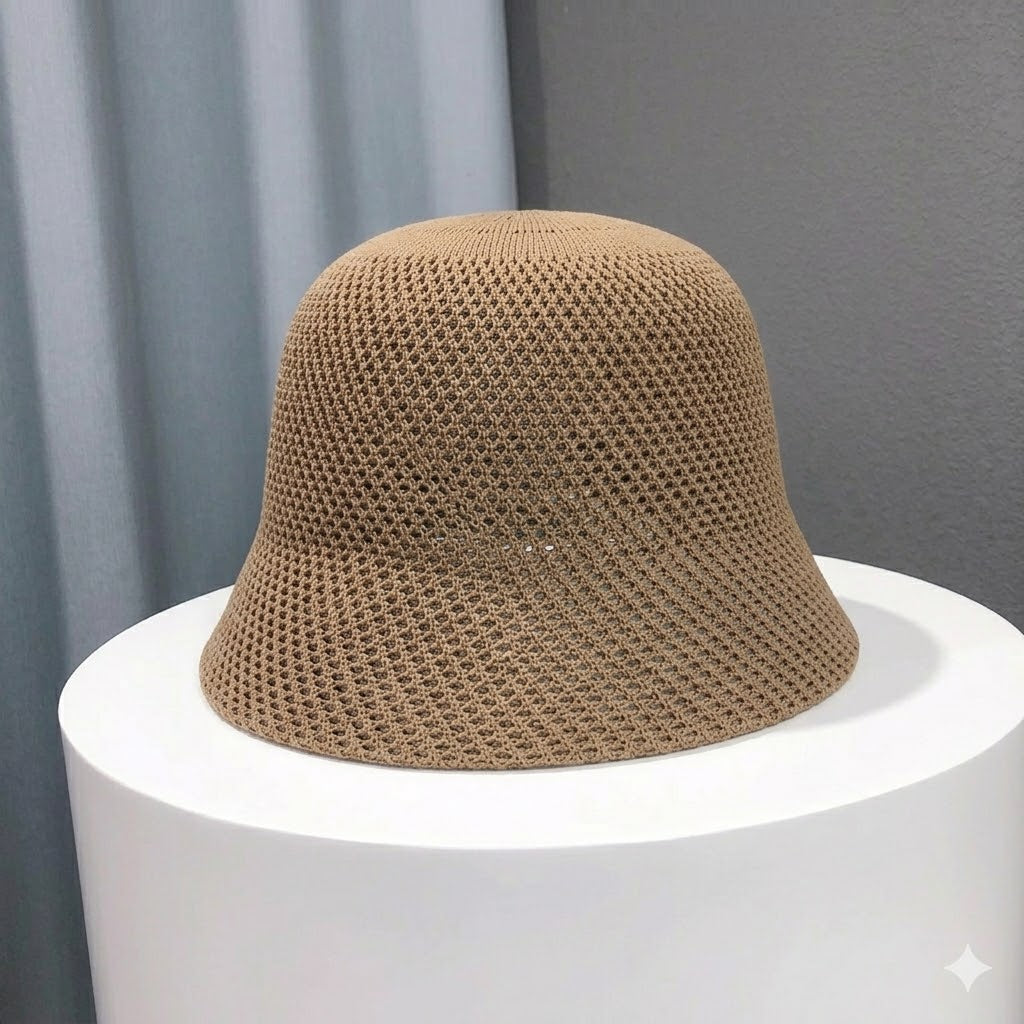 Breathable Mesh Bucket Hat Foldable Summer Sun Cap