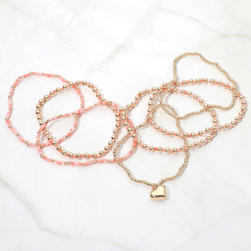 Seashell Starfish Pearl Charm Toggle Chunky Chain Necklace – Coastal Beach Statement Necklace for Women