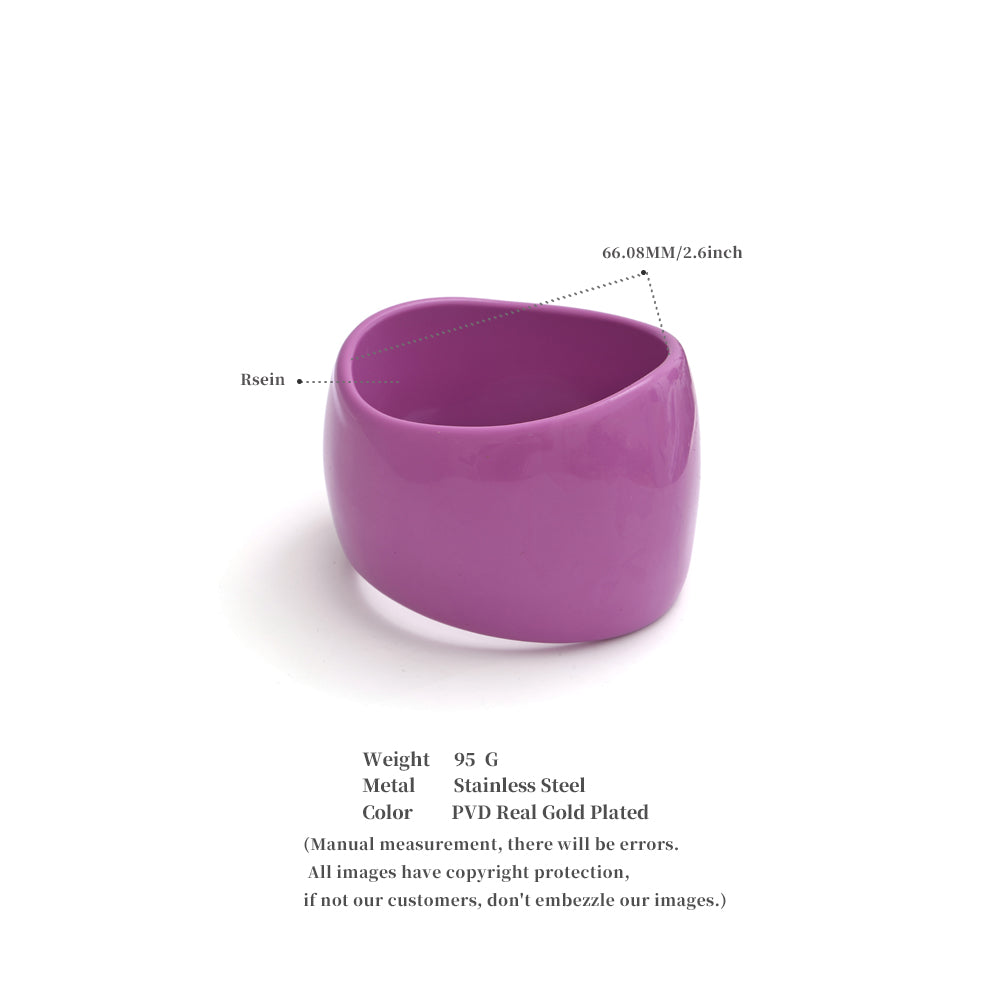 Resin Bangle Bracelet Lightweight Stackable Colorful Fashion Jewelry