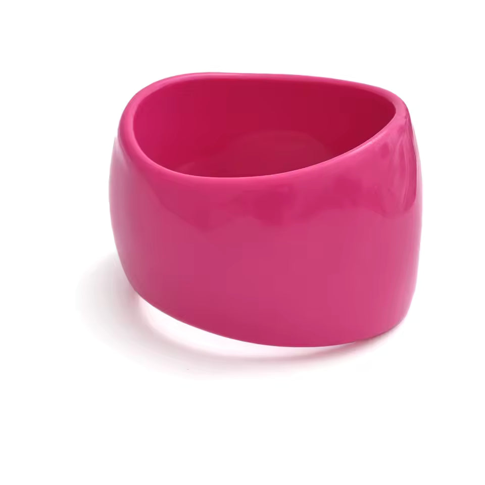 Resin Bangle Bracelet Lightweight Stackable Colorful Fashion Jewelry